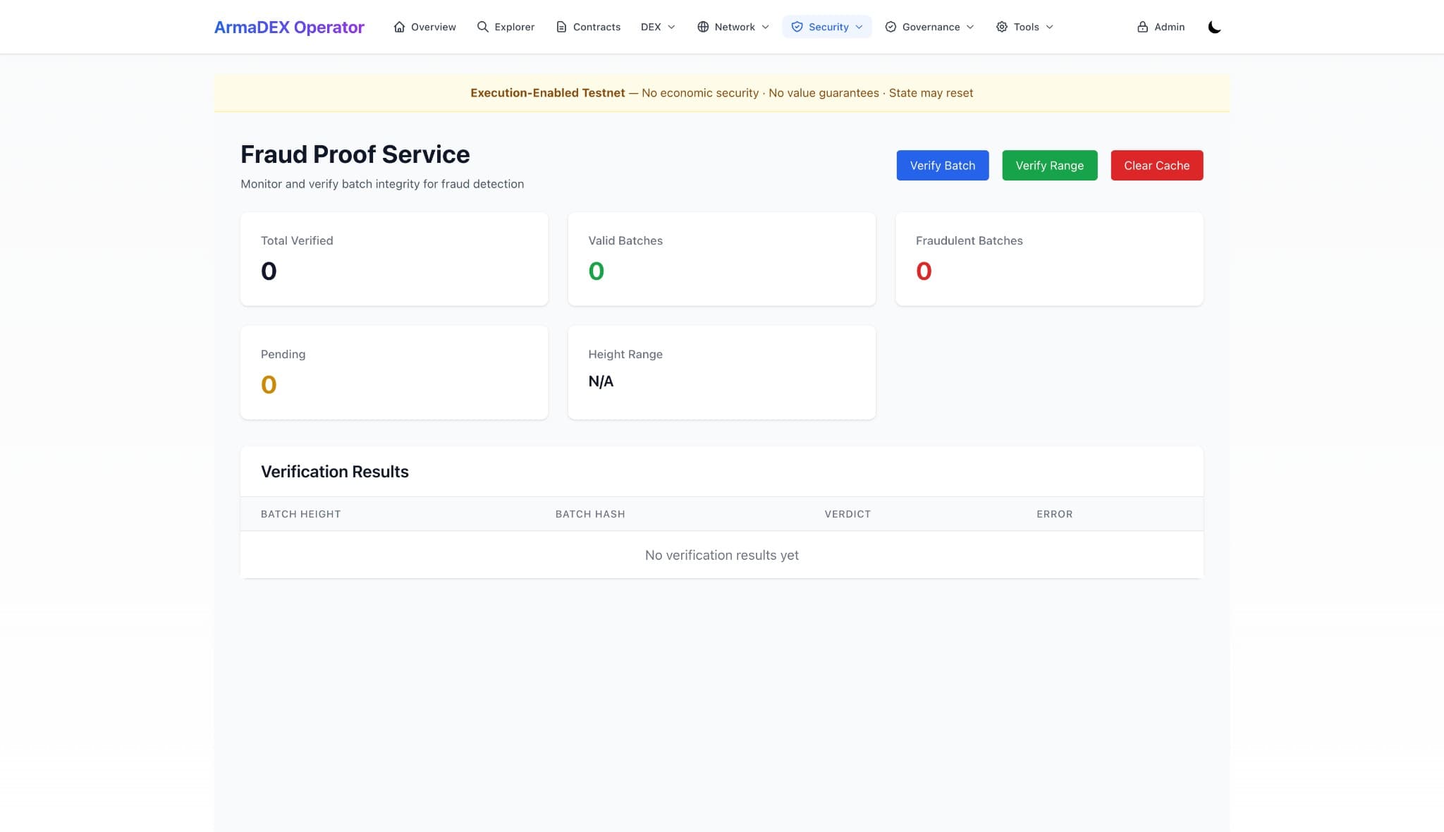 Fraud Proof: batch verification, valid/fraudulent counts
