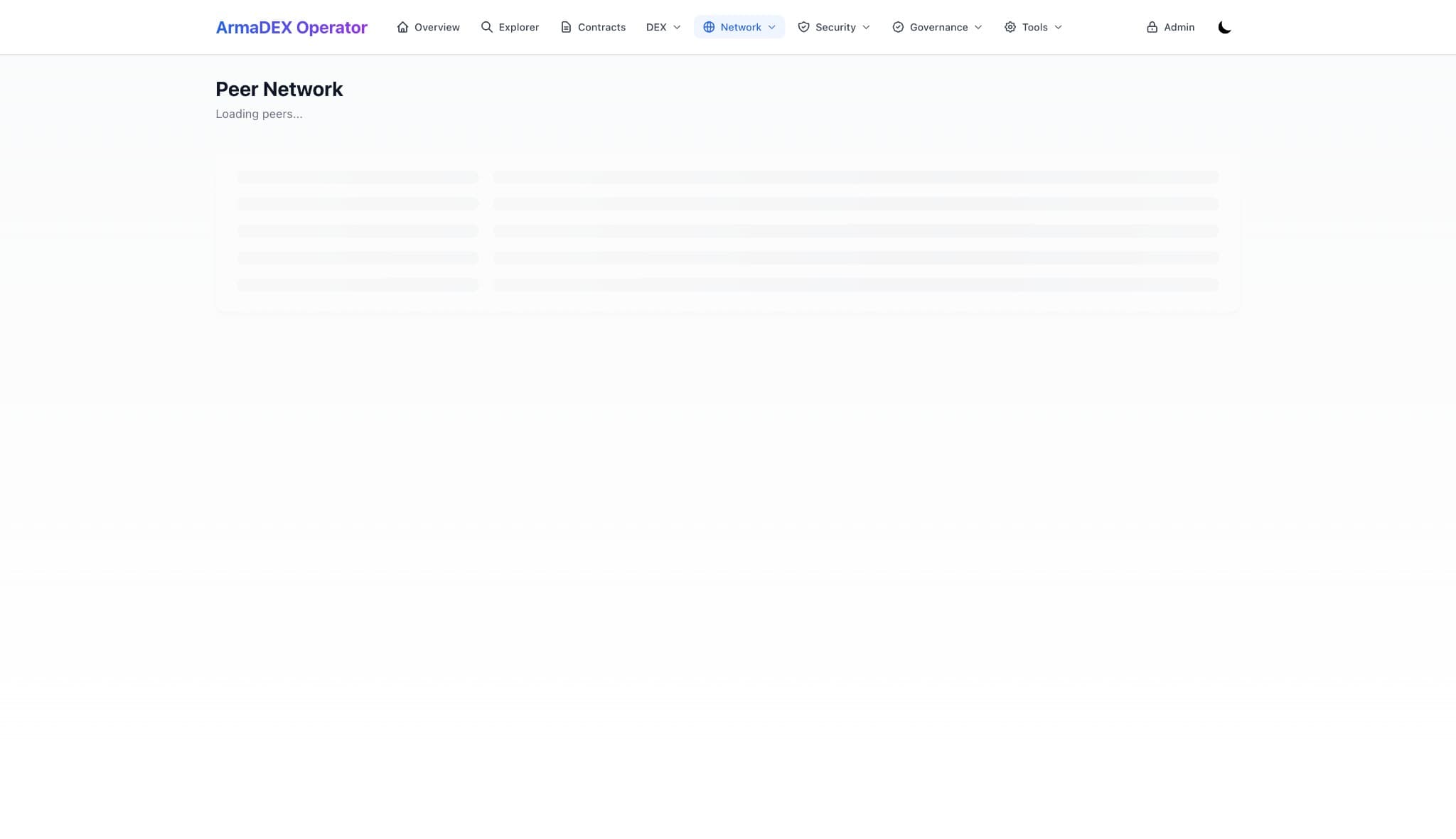 Peer Network: connected peers discovery and monitoring